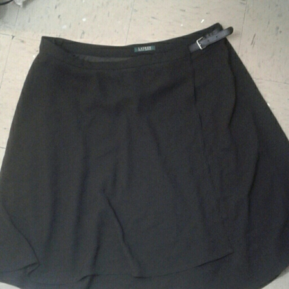 Ralph Lauren Black Wrap Skirt